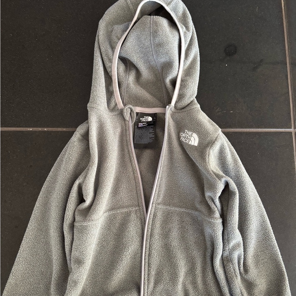 The North Face Kids Light Gray Fleece Jacket